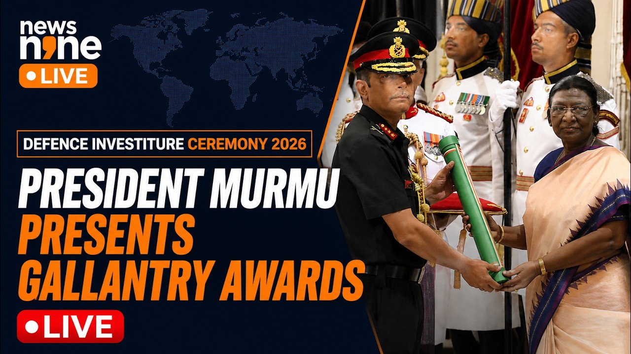 Gallantry Awards 2026 LIVE: President Murmu Presents Awards in Defence Investiture Ceremony