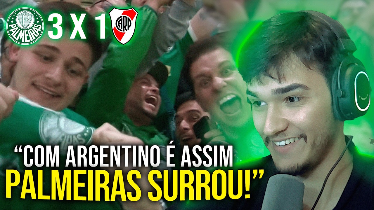 CRUSH! - React Palmeiras 3x1 River Plate | Copa Libertadores 2025