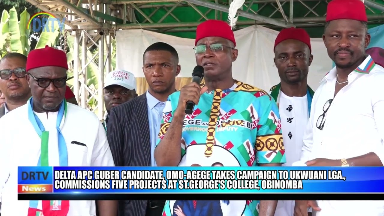 Omo Agege commissions St George's College Obinomba as he takes his campaign to Ukwani LGA