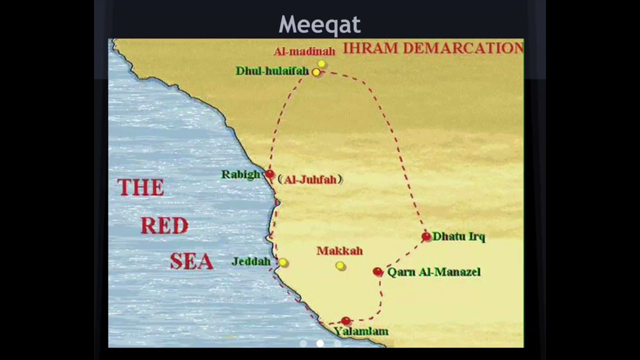 Limits of Haram and &lsquo;Meeqat&rsquo; boundary for Umrah