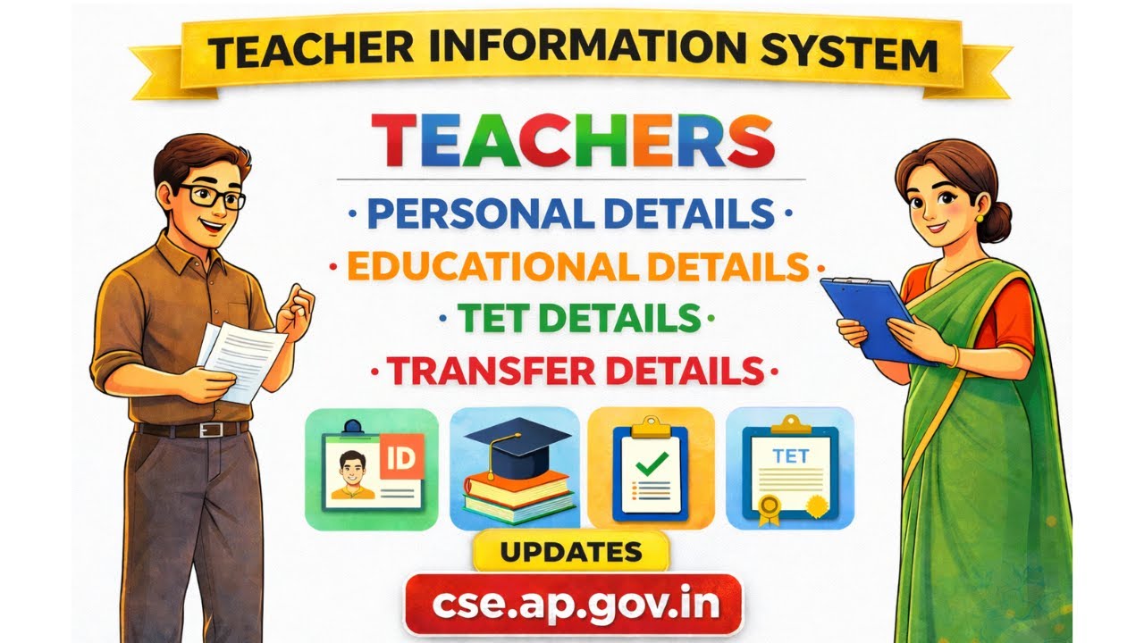 AP Teacher Information System (TIS) Latest Update | Complete Profile Updation Guide