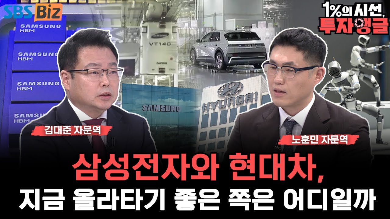 [1%의 시선, 투자앵글] 현대차vs삼성전자, 더 큰 수익을 가져올 종목은?