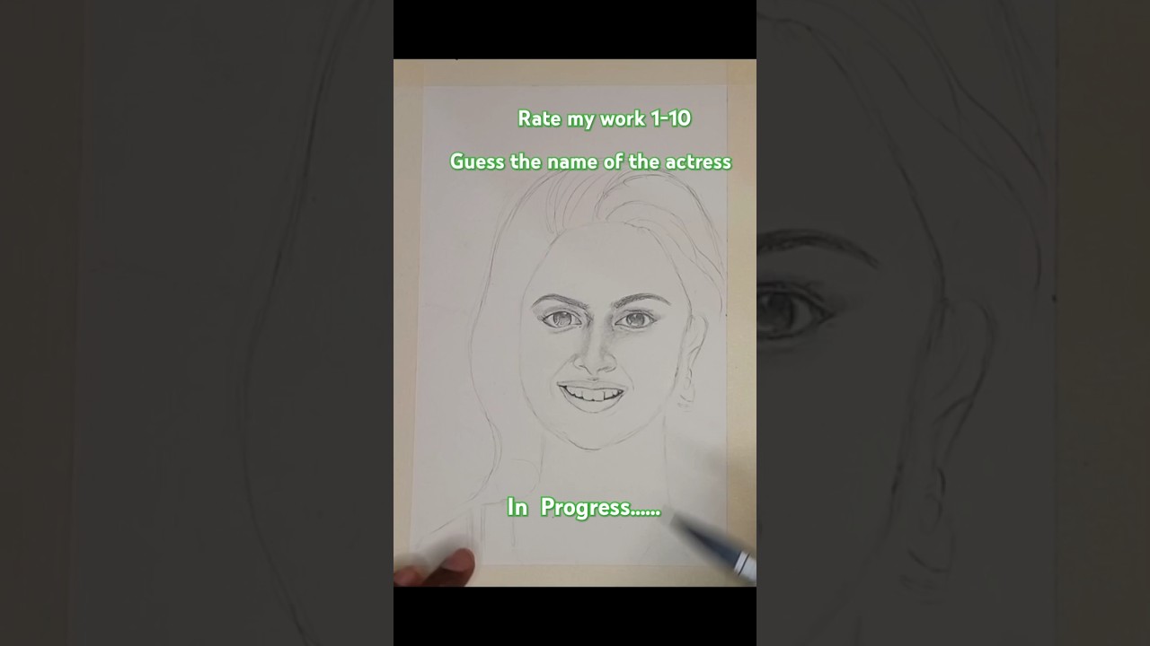 Free hand portrait drawing|pencil art|pencil sketch ✏️ 