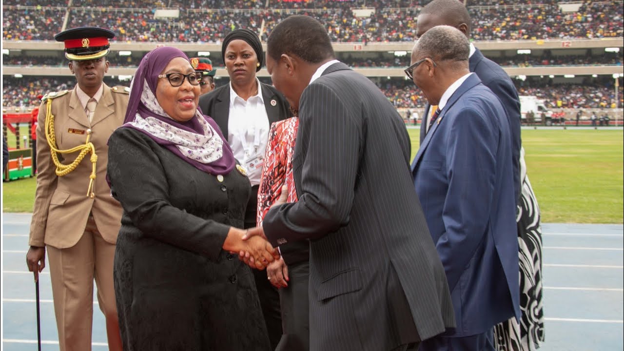 TANZANIA PRESIDENT SAMIA SULUHU HASSAN ARRIVES AT KASARANI STADIUM FOR RUTO'S SWEARING-IN!!