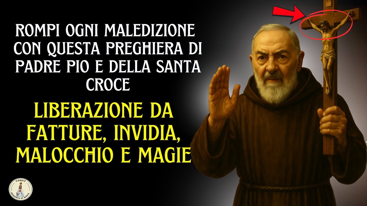✅PADRE PIO: Rompi le catene del diavolo! Preghiera di liberazione da invidia, fatture e malocchio