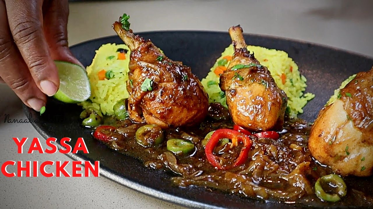 How to cook Chicken Yassa Senegalese Gambian inspired Yassa au Poulet chicken braised in onion sauce