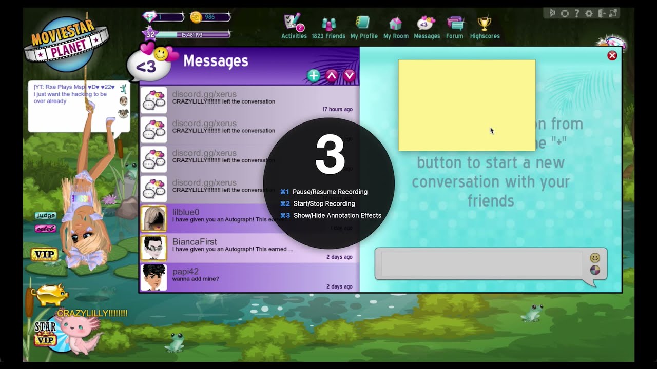 MORE HACKERS ON MOVIESTARPLANET