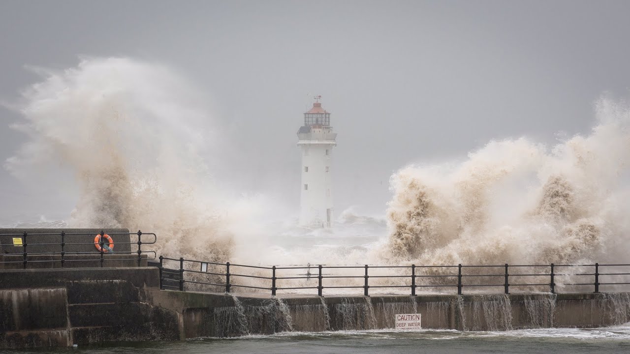 Storm Dennis on the way after high tide floods New Brighton