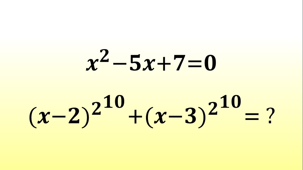 An Amazing Algebra Problem | Can You Solve This? | Give It a Try!