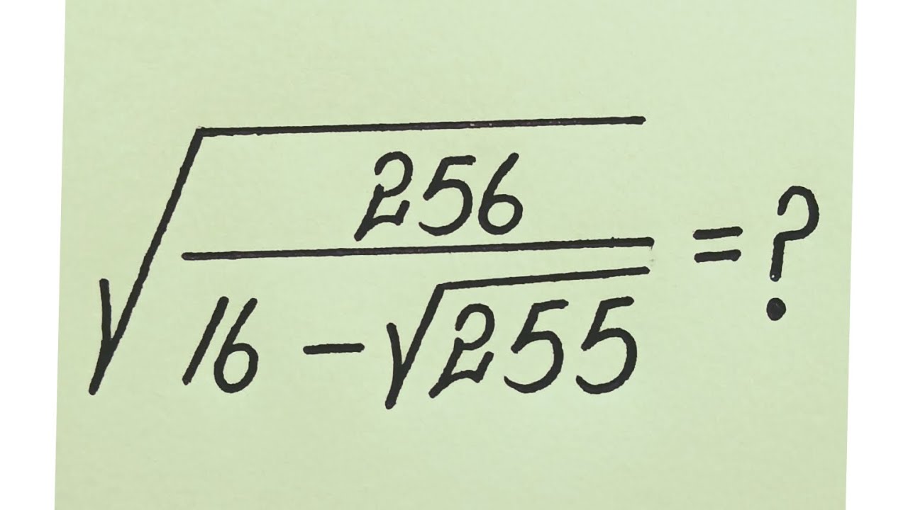 Germany l can you solve this? l Toughest Olympiad Math Radical Question 
