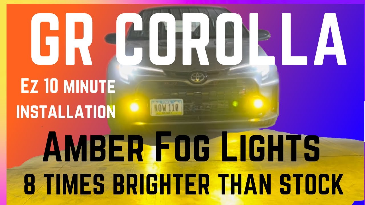 2023 GR Corolla: Brighter Amber Fog Lights From Amazon, EZ Install 3000 Lumens 8 Times Brighter