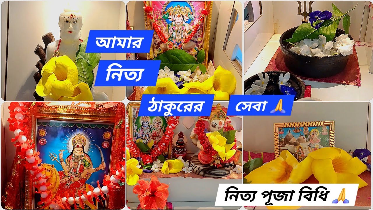নিত্য পূজা বিধি🙏//আমার নিত্য ঠাকুরের সেবা🙏//Daily puja vlog🙏//Daily puja vidhi🙏/#pujavlog #pujavidhi