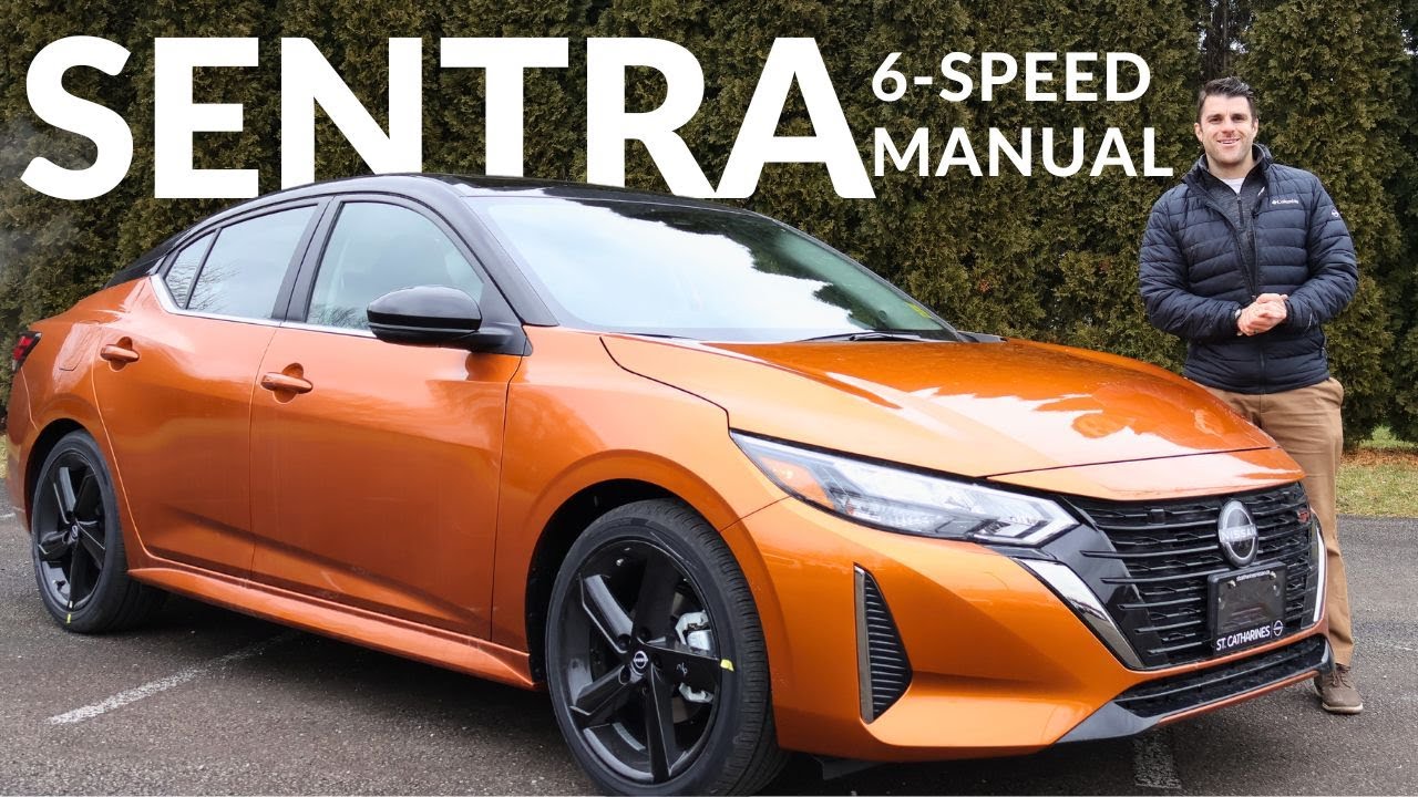 2024 Nissan Sentra REFRESHED SR with a MANUAL Transmission Walk Around, Test Drive and Review