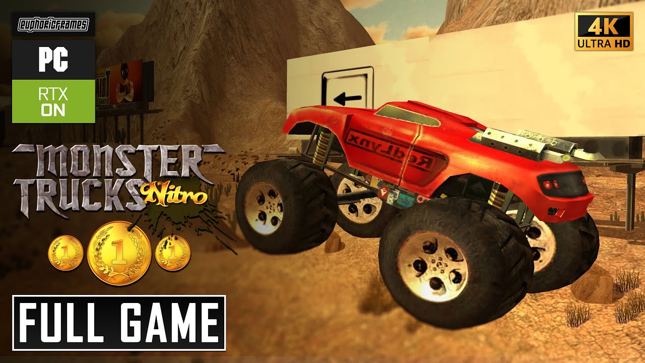 Monster Trucks Nitro | FULL GAME / JUEGO COMPLETO (25 Levels 🏆​) | PC [4K 60FPS]