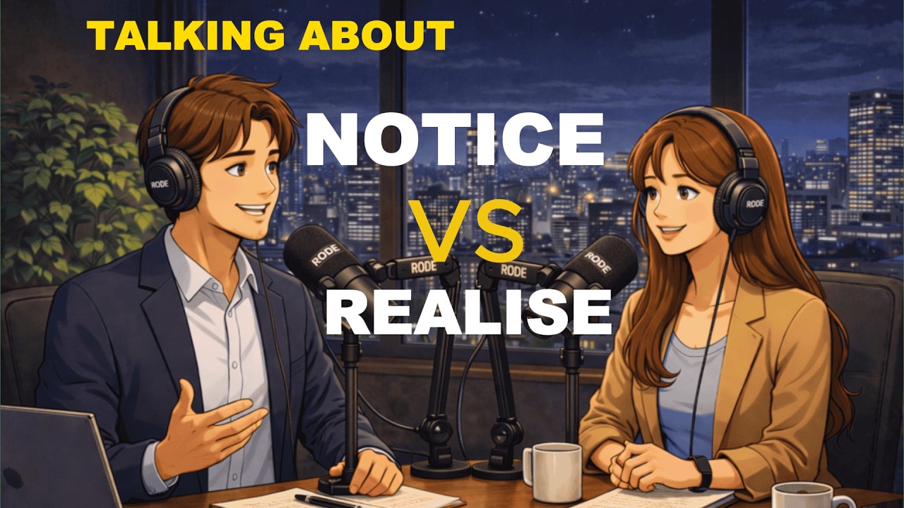 Notice vs Realise in English Grammar | Learn Confusing Grammar Easily | English Learner Classes