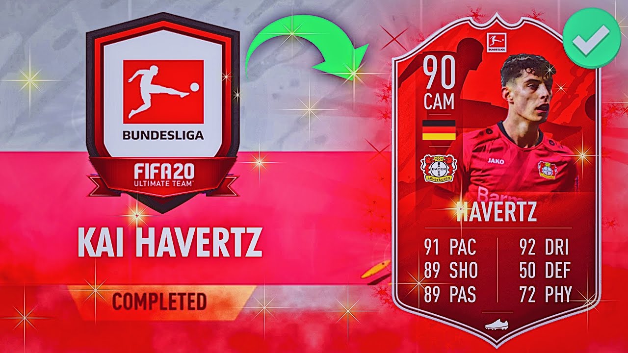 90 'POTM' Havertz SBC CHEAPEST SOLUTION - #FIFA20 90 Kai Havertz Bundesliga POTM SBC Cheapest Way
