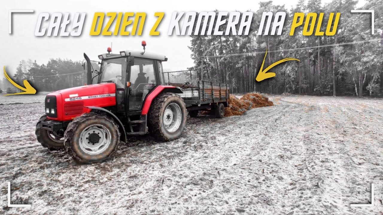 🔥Cały dzień z kamerą na głowie ?!!⛔ Akcja obornik !!  🔥 Czytaj Opis !!     & Massey ferguson⛔