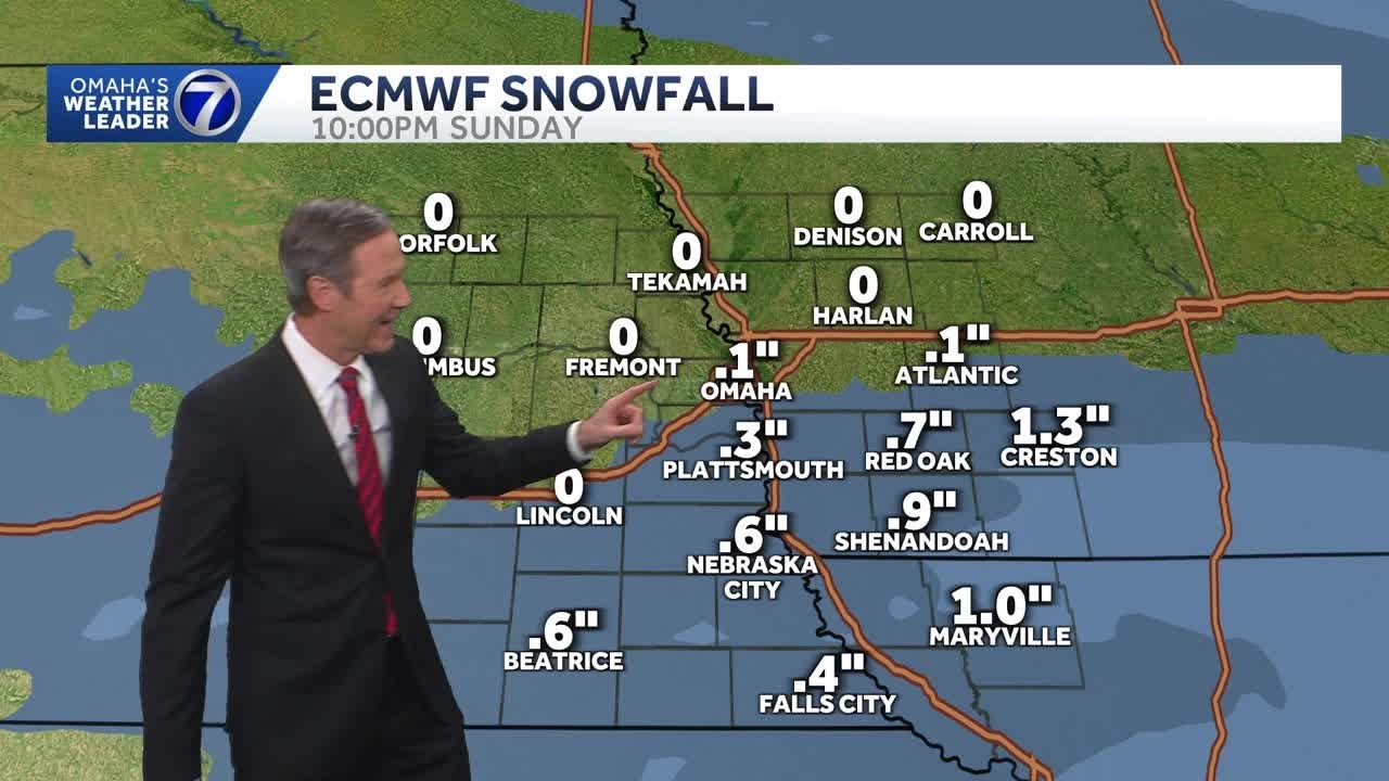 Sunday snow less likely for Omaha