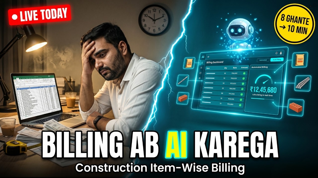 How to Do Item Wise Billing in Construction with AI Automation Tools | Civil Engineer Live 2026