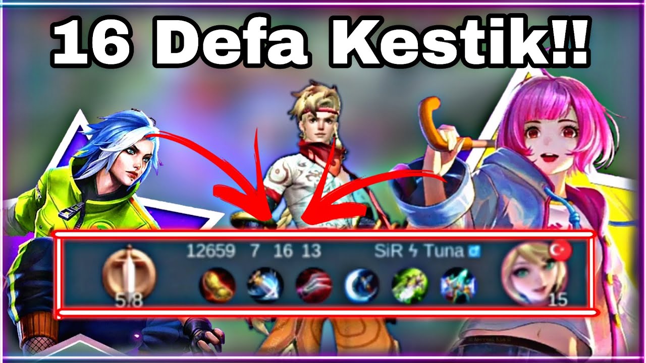 3 Kişi 1 Kişinin Üzerine Oynadık 16 Defa Kestik  | Mobile Legends
