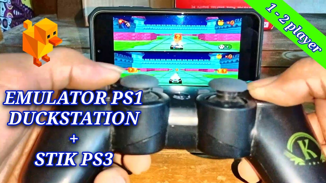 Emulator ps1 duckstation 1 dan 2 player pakai stik ps3