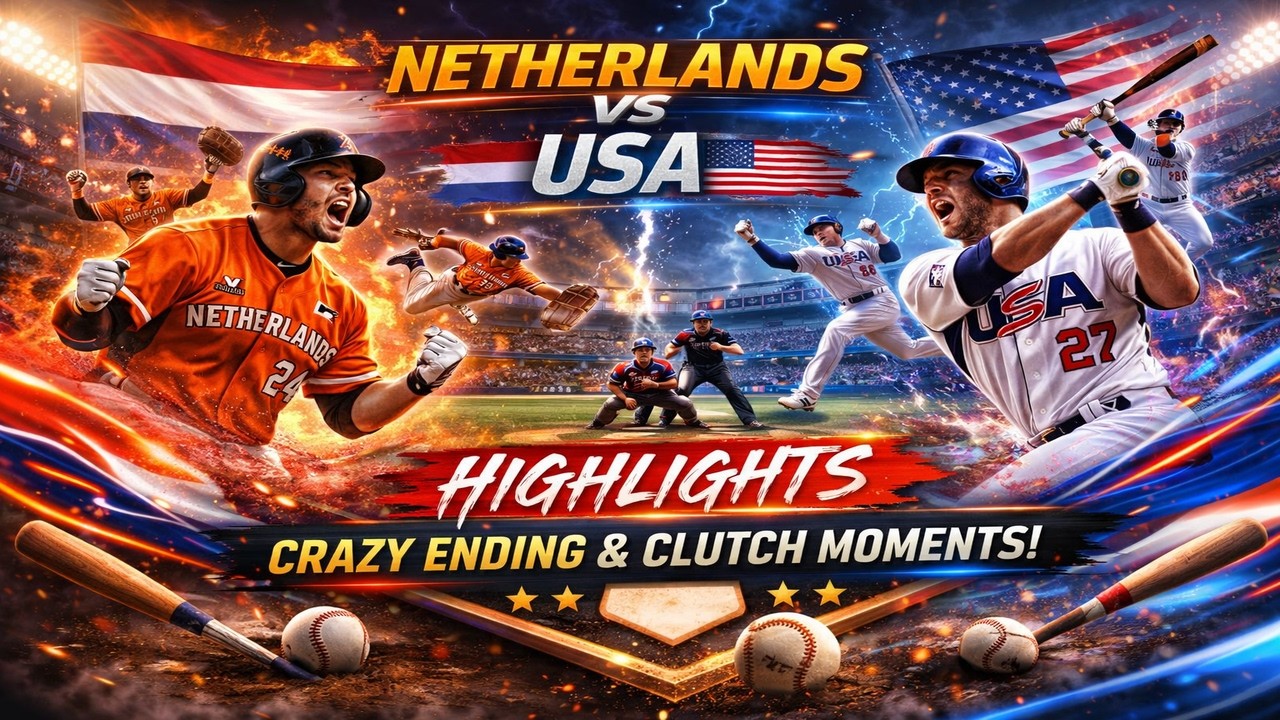 Netherlands vs USA Highlights ⚾🔥 | CRAZY Ending & Clutch Moments! 😱 | eBaseball World Cup