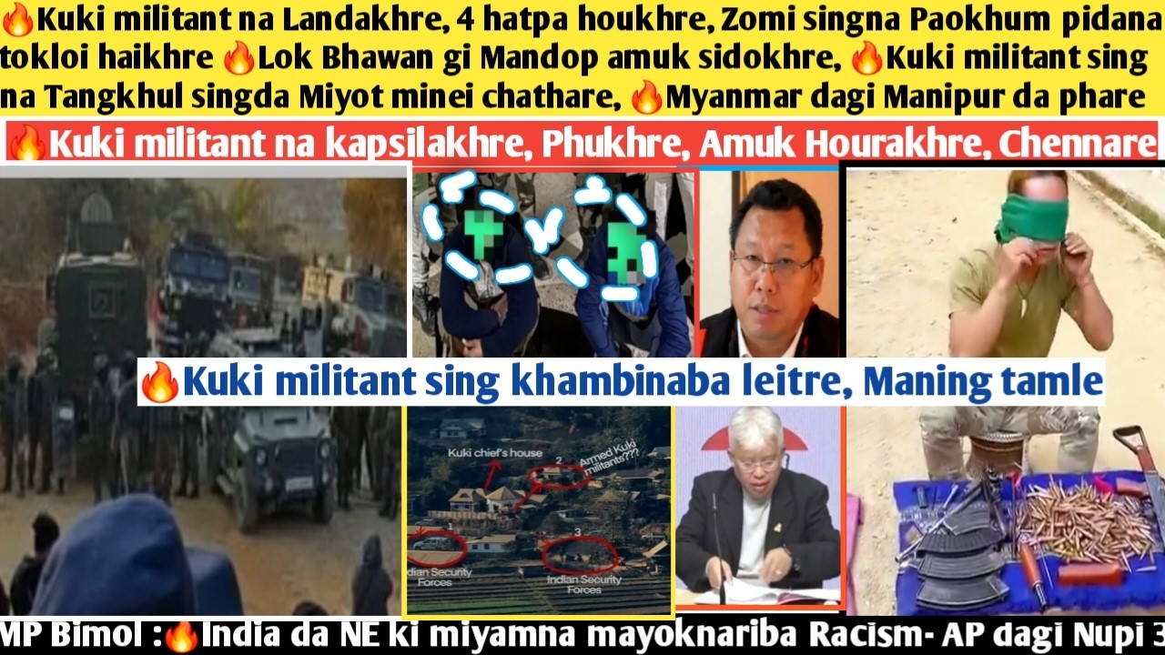 24thFeb.Ayuk🔥Kuki militant na Landakhre,4 hatpa houkhre, Zomi singna Paokhum pidana tokloi haikhre