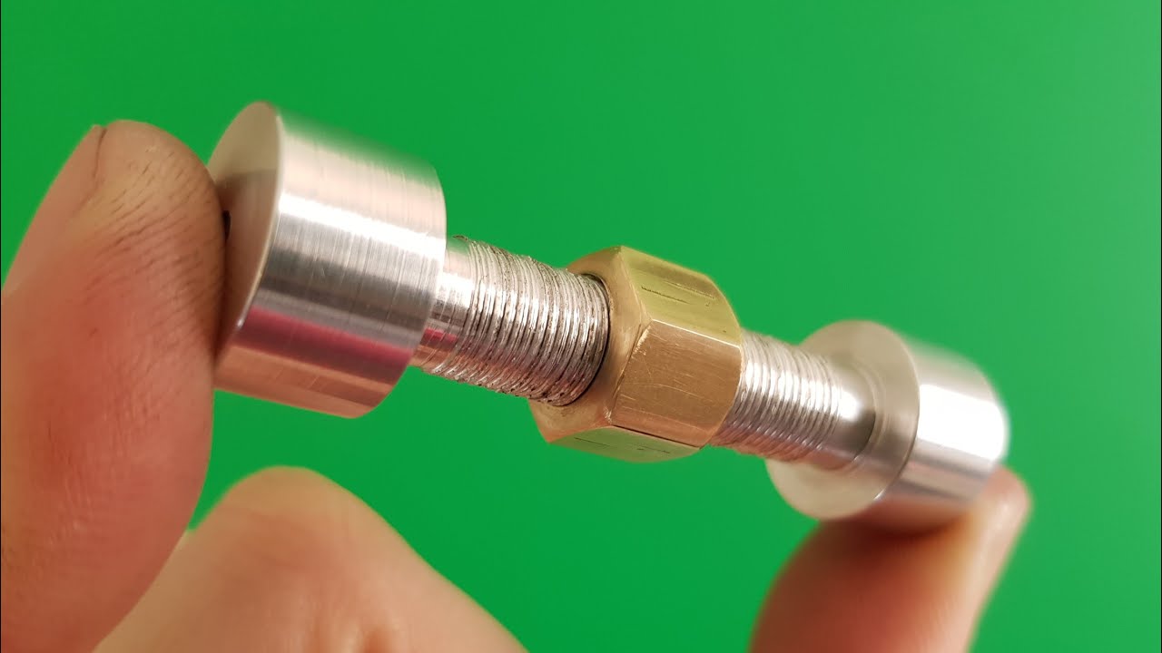 A Simple Lathe Project - The Captive Nut - ASMR Machines - Relaxing - Alu & Brass - BestLathePlans