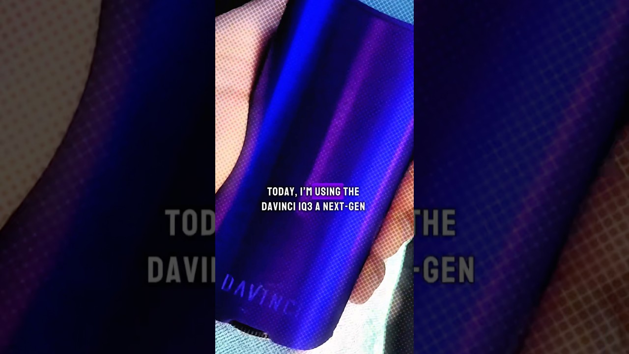 Why I choose the DaVinci IQ3 over smoking