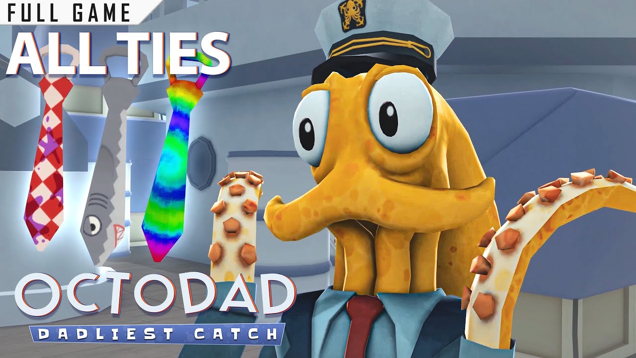Octodad: Dadliest Catch | PC | Full Game [All Ties, Main Story & Shorts, 4K 60ᶠᵖˢ]