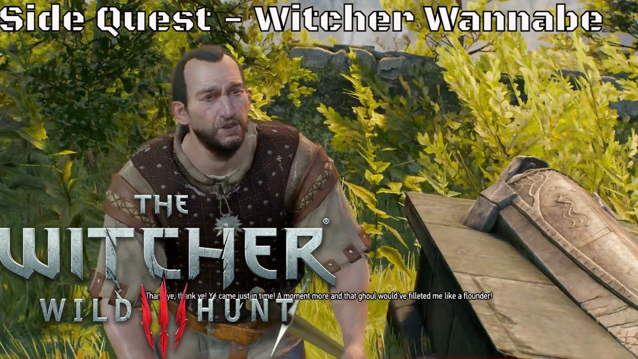 Witcher 3 Side Quest - Witcher Wannabe (PS4)