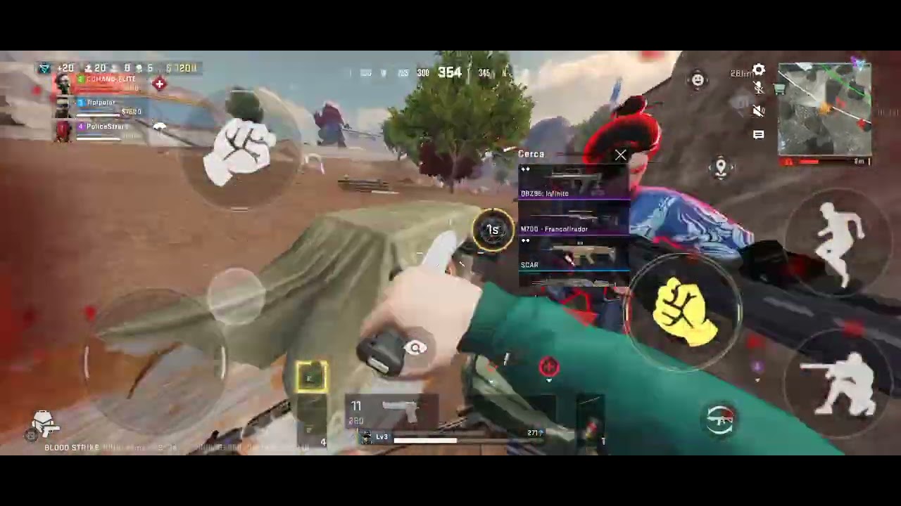 Jugando blood strike aunque no sea tan bueno 