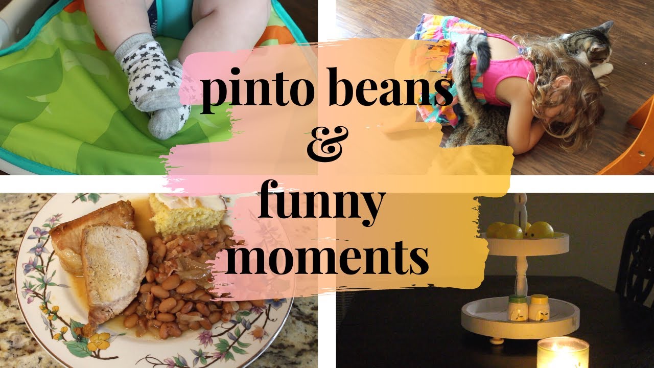 DITL || SOUTHERN STYLE PINTO BEANS WITH BACON || FUNNIEST TODDLER MOMENT