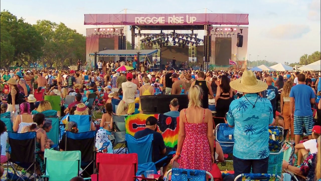 Reggae Rise Up Florida Festival 2024 Music Concert Murals Walk Through St Petersburg USA POV
