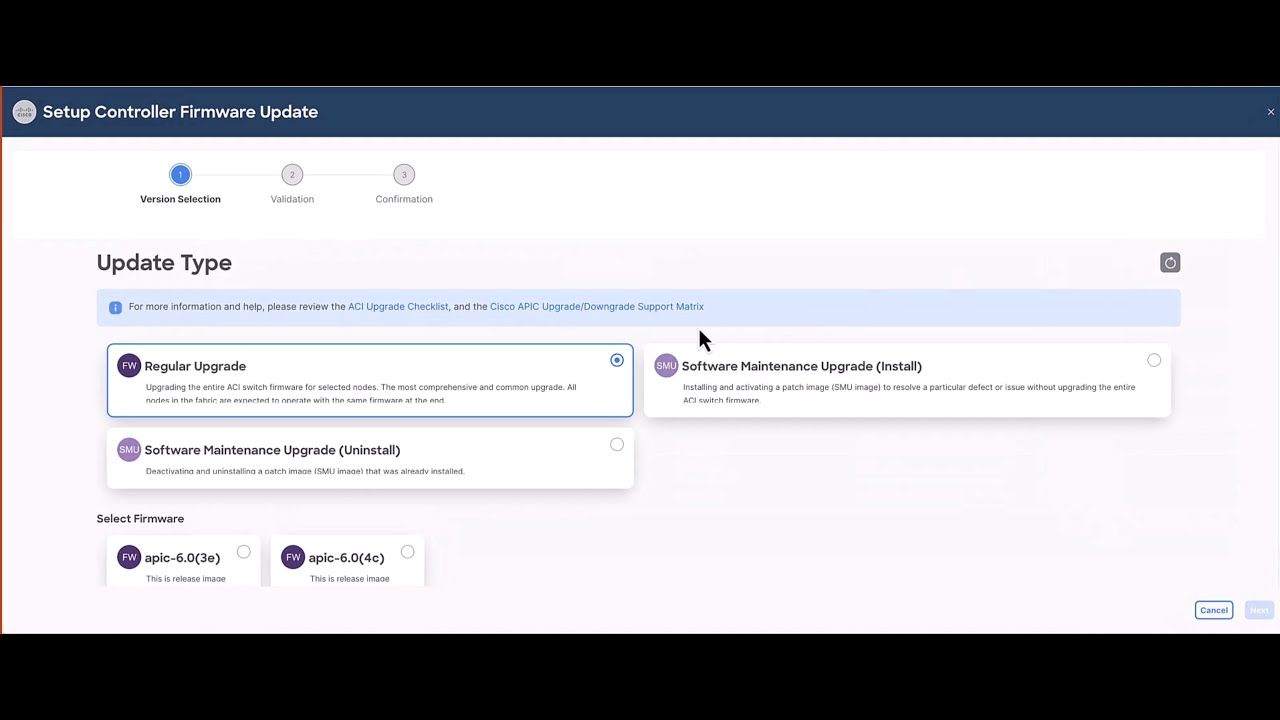Cisco ACI — бесшовное обновление