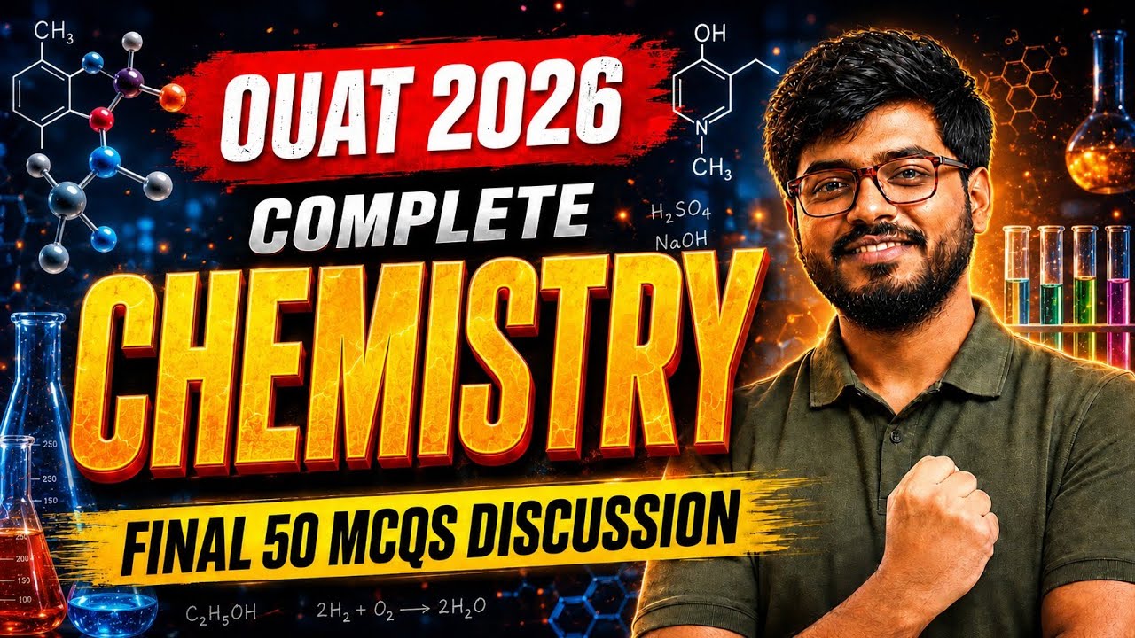 OUAT 2026 Chemistry Top 50  Questions // Most Expected Questions for OUAT Exam // odisha study 