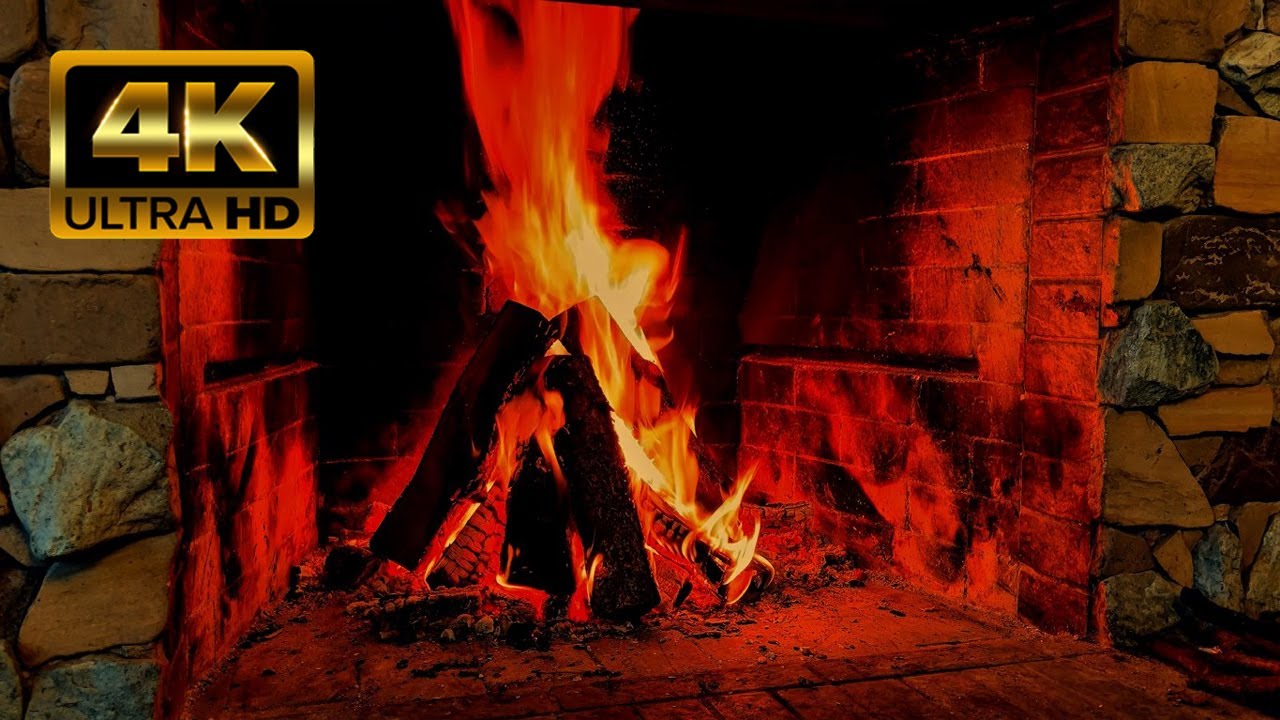ASMR Campfire Crackling 4K (No Talking) • 10 Hours Intense Wood Fire Sounds