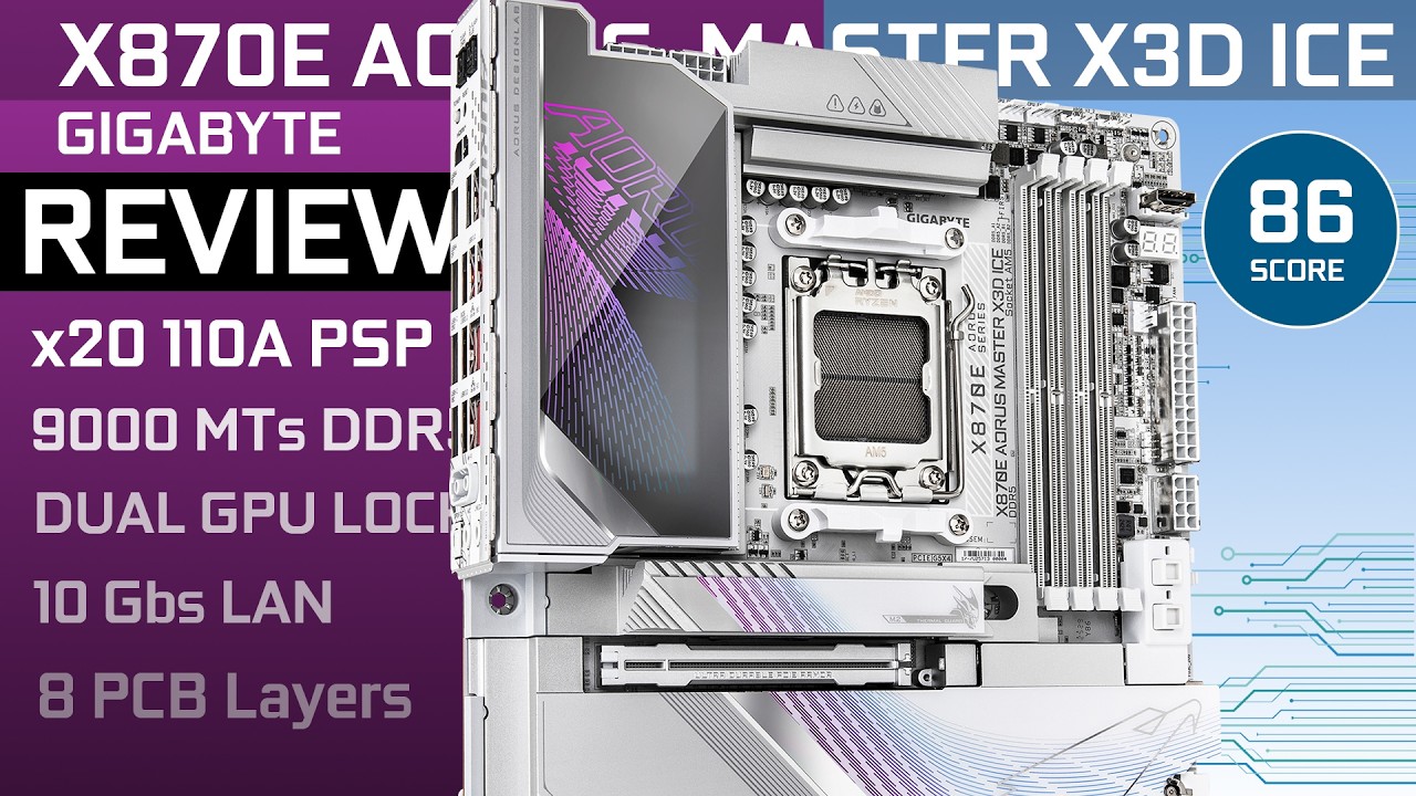 GIGABYTE X870E AORUS MASTER X3D ICE :  my new daily driver!