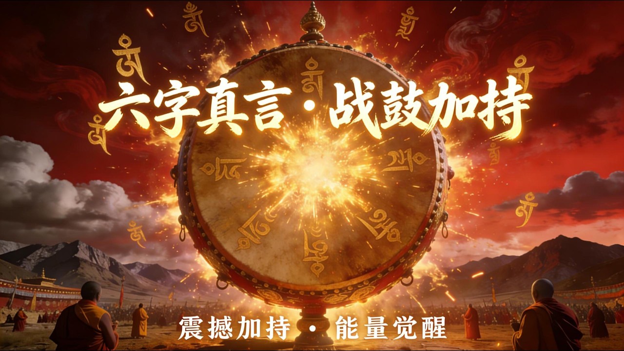 六字真言戰鼓版 🔥 震撼加持能量場！唵嘛呢叭咪吽 × 史詩戰鼓重低音 | Om Mani Padme Hum