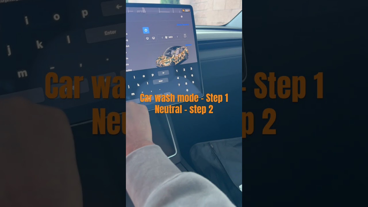 Tesla - Car Wash mode first - Neutral second !!