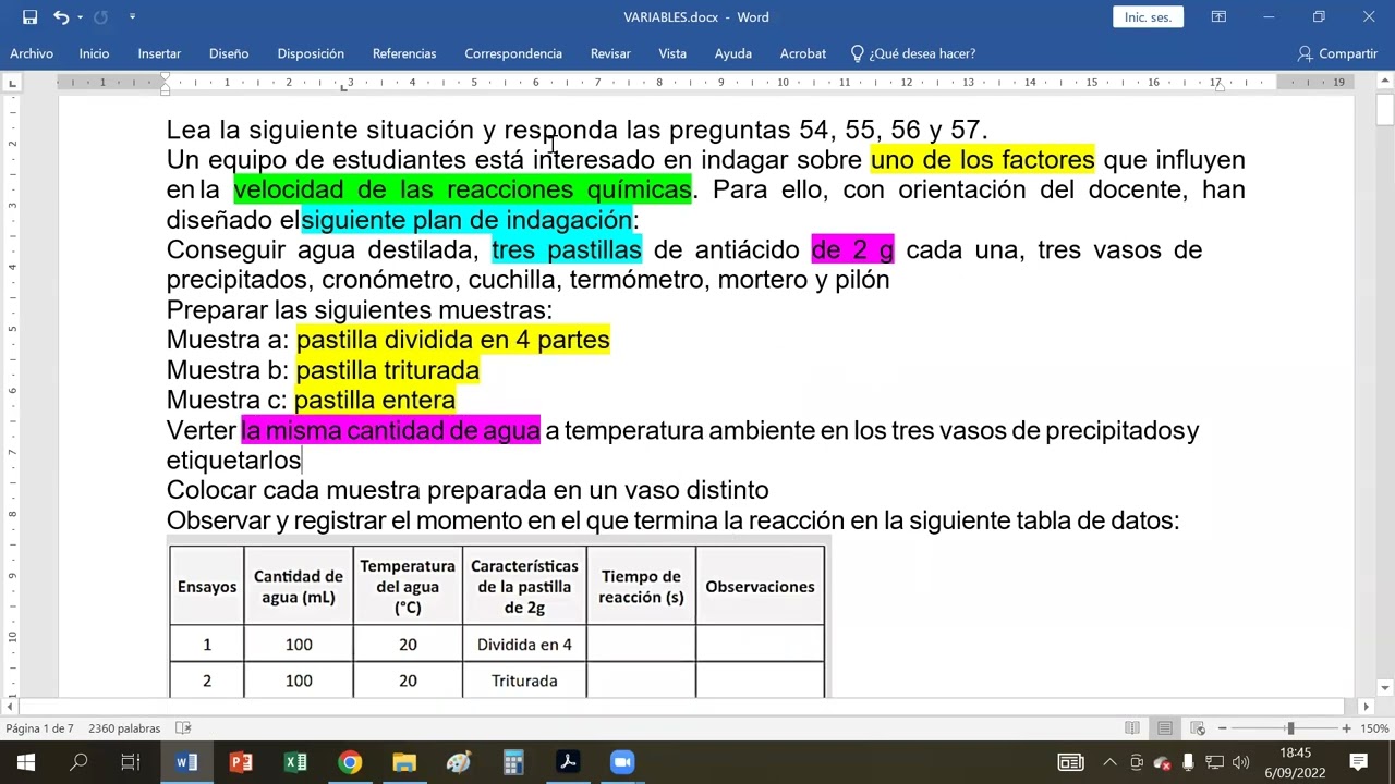 Variables independiente, dependiente, control e interviniente en un plan de indagaci&oacute;n de Secundaria