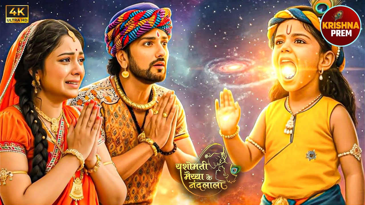 यशोदा मैया और नंदराज को कान्हा के मुख में दिखा पूरा ब्रह्मांड | Krishna | यशोमती मईया के नंदलाला