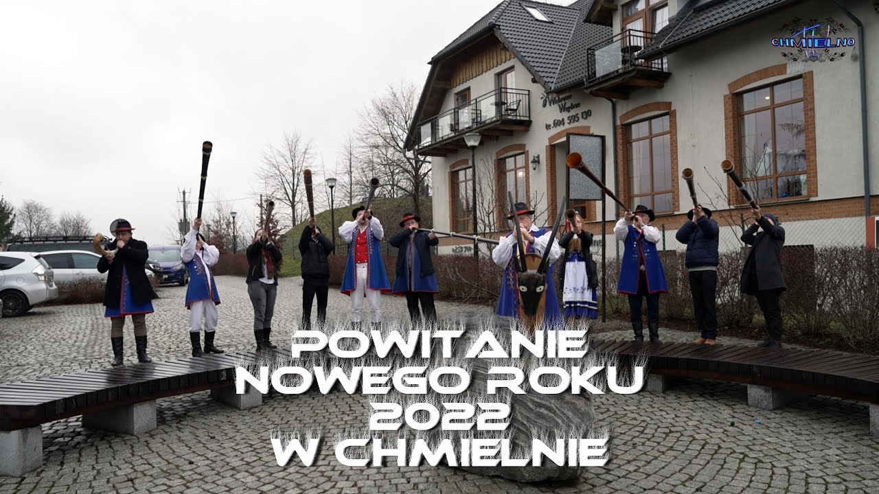 Uroczyste przywitanie Nowego Roku na instrumentach pasterskich  Chmielno 2022