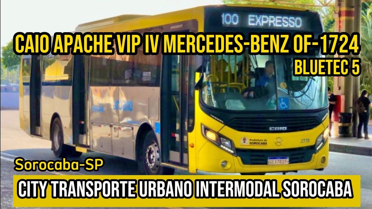 ✅️[ Sorocaba-SP - 80 - Terminal São Paulo X UFSCar ] Caio Apache Vip lV Mercedes-Benz OF-1724 BT5