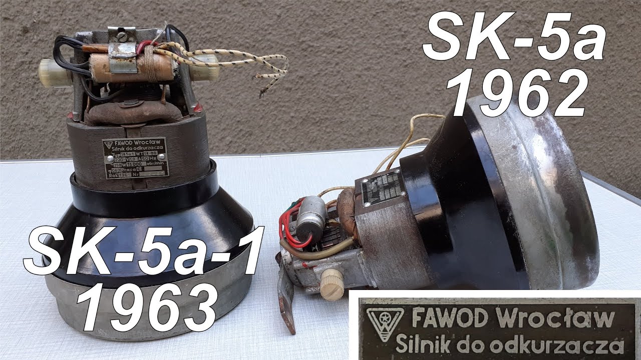 Stare silniki do odkurzaczy SK-5a oraz SK-5a-1