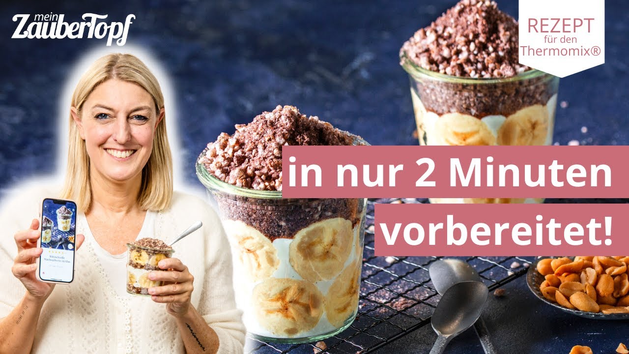 😍⚡️ Blitz­schnel­le Maul­wurf­tor­te im Glas in nur 2 Schritten | Thermomix® Rezepte
