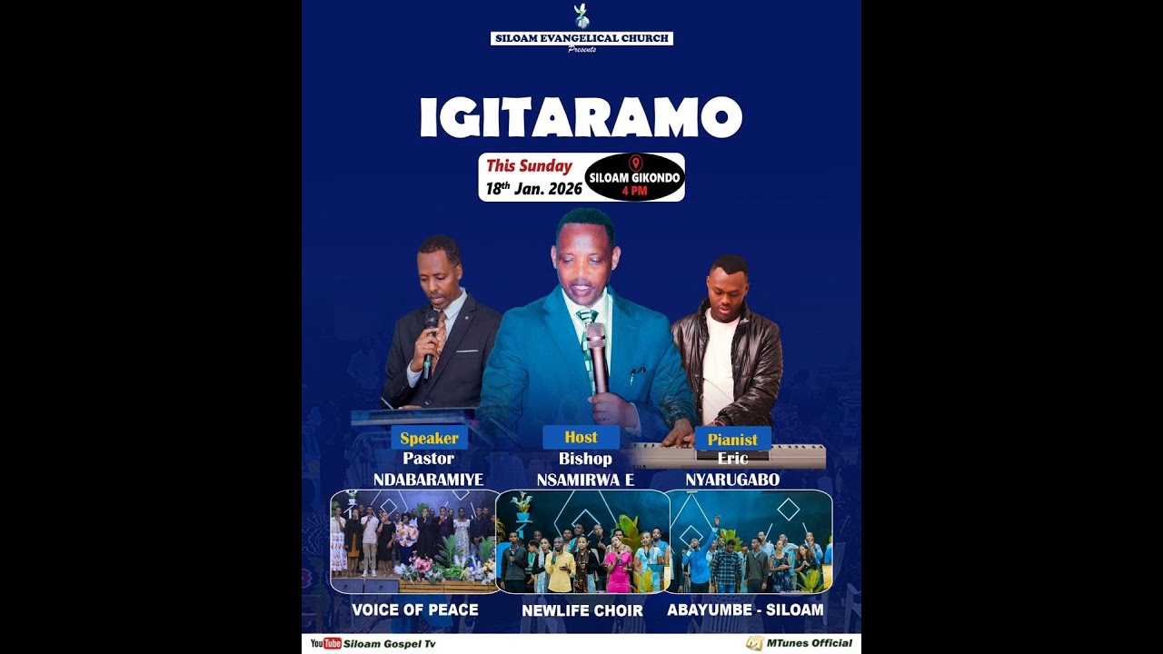 SILOAM EVANGERICAL CHURCH || SUNDAY EVENING SERVICE WITH Past NDABARAMIYE || 18.01.2026