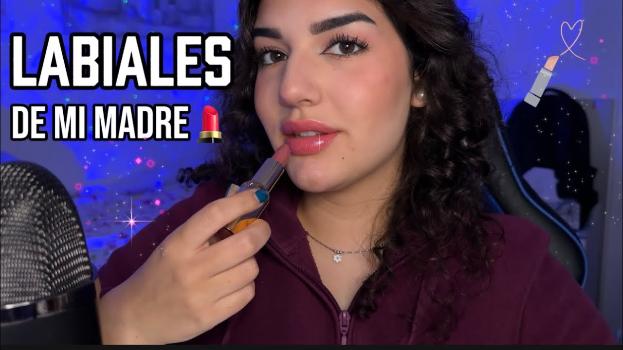 ASMR PROBANDO LABIALES💄 DE MI MADRE 😳