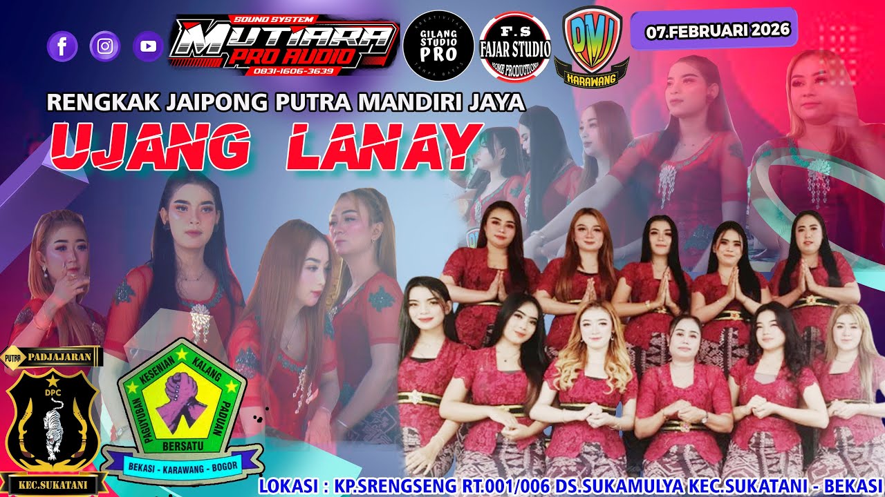 LIVE  PMJ UJANG LANAY ANNIVERSARY PUTRA PADJAJARAN KE.SUKATANI KE 1 TH  07 FEBRUARI 2026