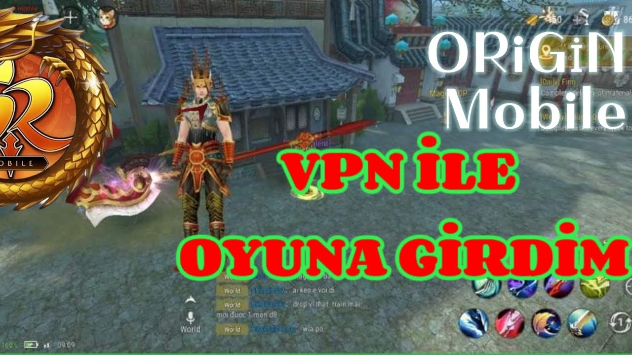 Silkroad online Origin Mobile Türkiye,ye kapalı VPN ile GİRDİM LVL KASTIM #silkroadoriginmobile